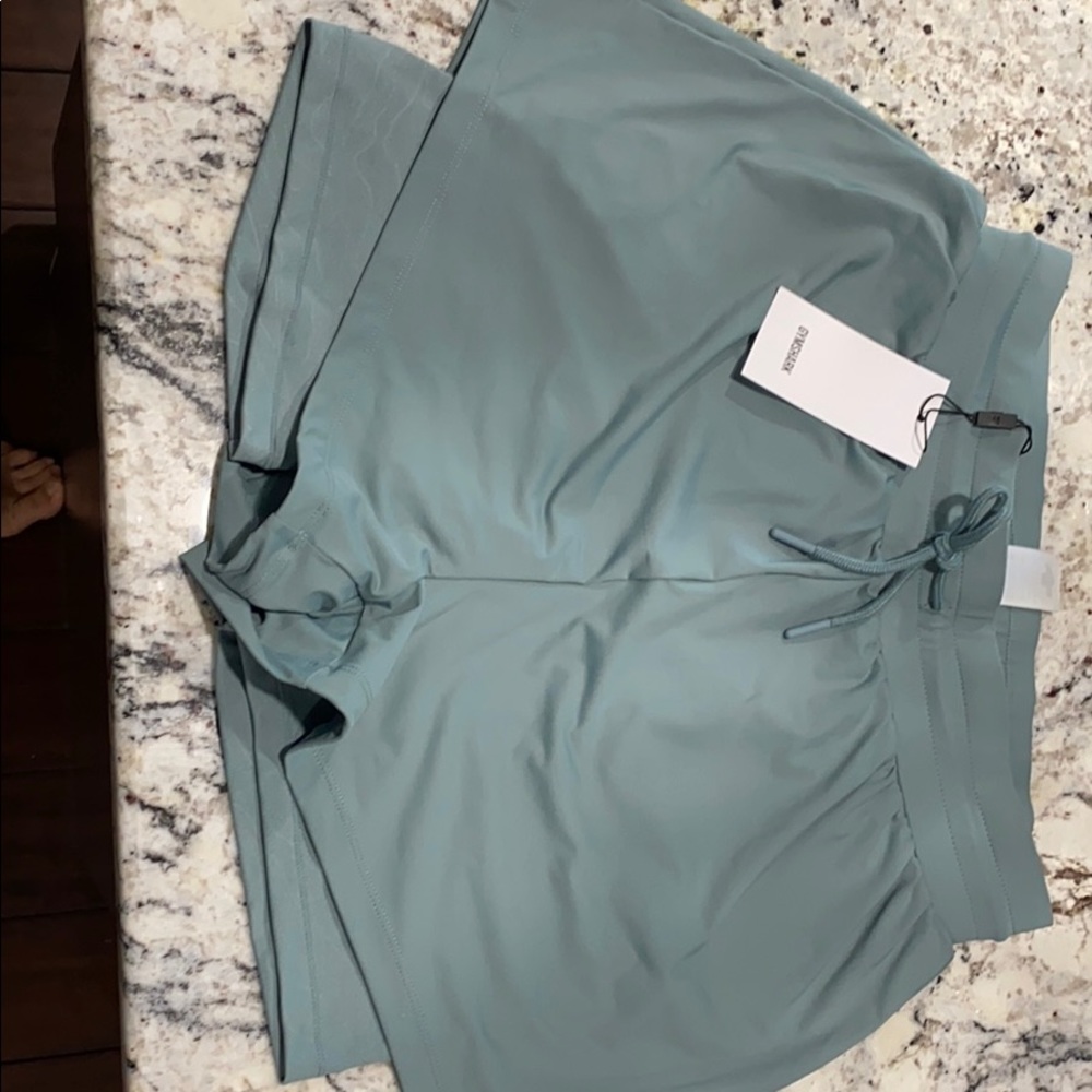 NWT Gymshark Lustre 2 in 1 Shorts - Turquoise M